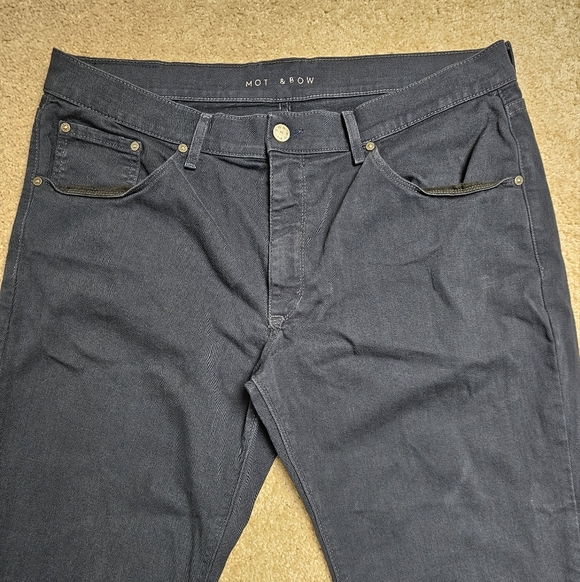 Mott & Bow Slim Mercer Blue Jeans 38 X 30 - Picture 4 of 9